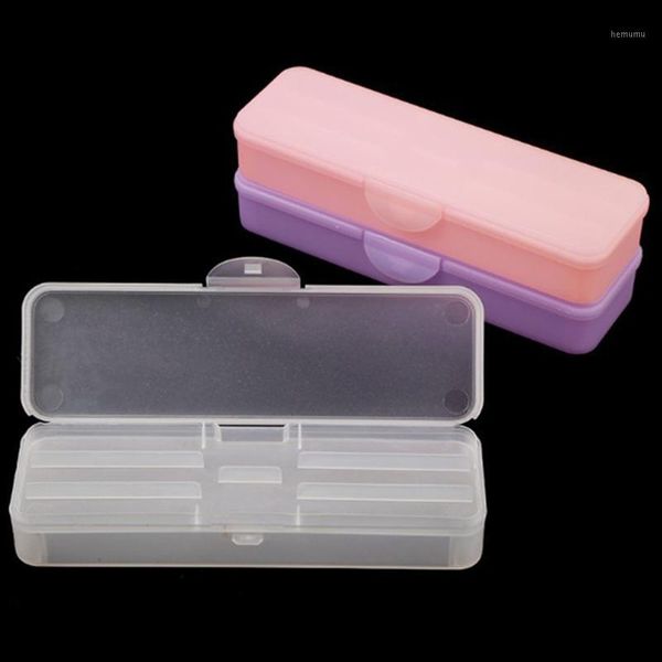 

two layer storage box nail file dotting drawing brush container case1