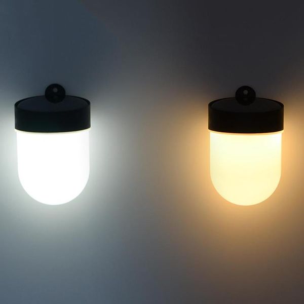 

solar lamps 3 led wall lamp plastic energy waterproof ip65 courtyard garden outdoor fence corridor dual colors night light