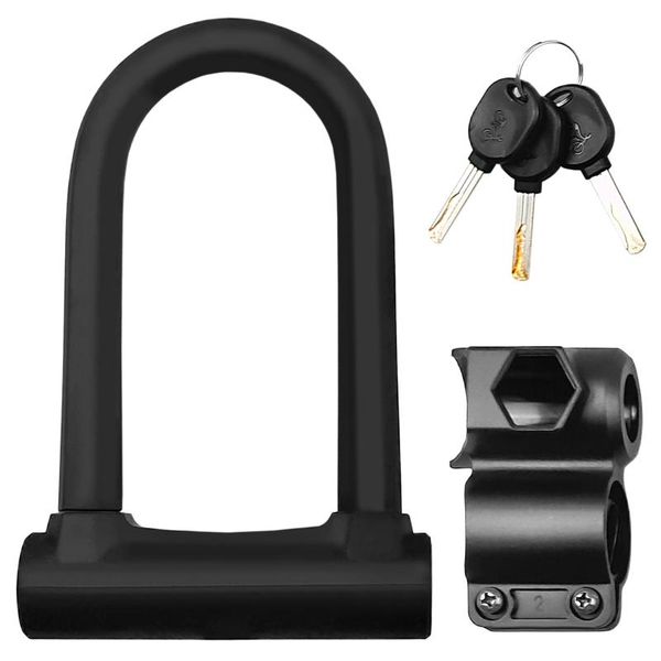 

bike locks lock heavy duty bicycle u secure with mounting bracket motorcycle