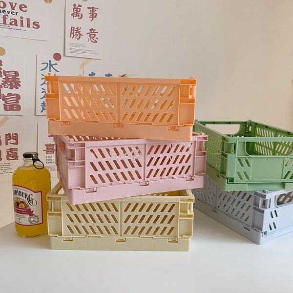 

storage baskets deskfolding basket sundry toys snack box artifact