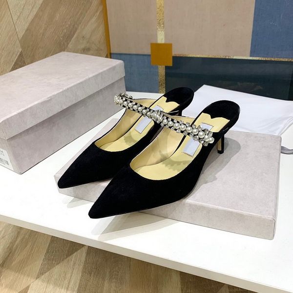 

new women pointed toe brand high heel sandals,designer suede genuine leather rhinestone ankle straps summer bridal dress wedding shoes plus, Black