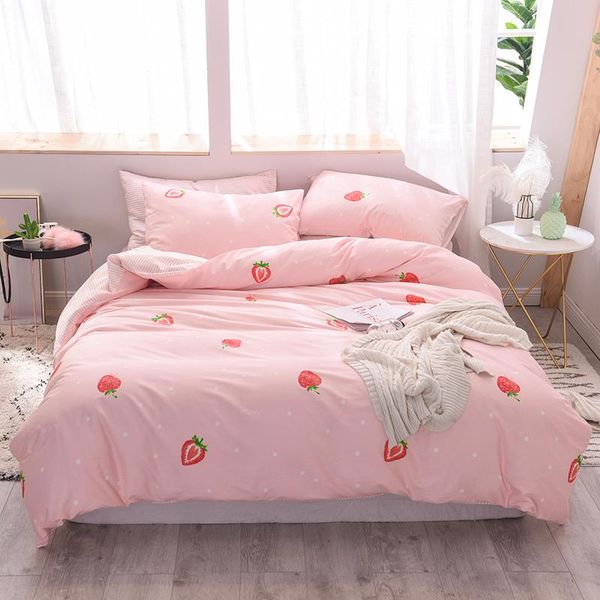 

bedding sets 2021 autumn cotton nordic wind bed four piece set pure dormitory three sheet quilt cover