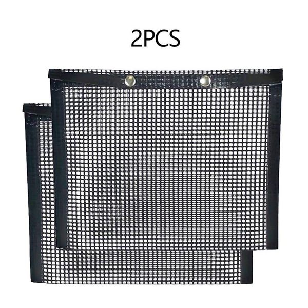 

tools & accessories reusable non-stick bbq grill mesh bag barbecue baking isolation pad kitchen outdoor cooking bags sheet liner tool