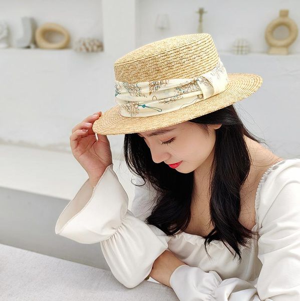 

elegant beach straw hat summer hats for women retro flat brim hand-made hollow design raffia love outdoor sun protection wide, Blue;gray