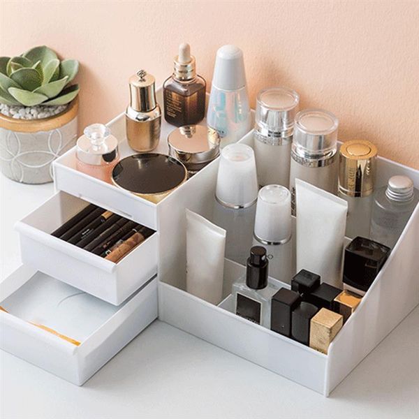 

makeup organizer large capacity deskcosmetics storage box sundries drawer case boxes & bins