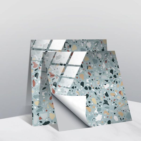 

wall stickers crystal tile terrazzo texture sticker waterproof home kitchen decoration pegatinas de pared