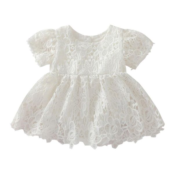 

girl's dresses children dress spring summer baby girls short sleeve crew neck floral lace fashion toddler clothing girl, Red;yellow