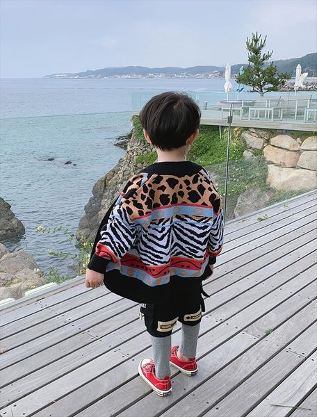 

boys sweater cardigan coat children baby pullover boy winter western style childrens clothing, Blue