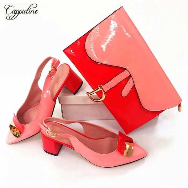 

dress shoes amazing pink with red pointed toe and evening handbag sets for wedding/party 8109 heel height 5cm ,size 38-44, Black