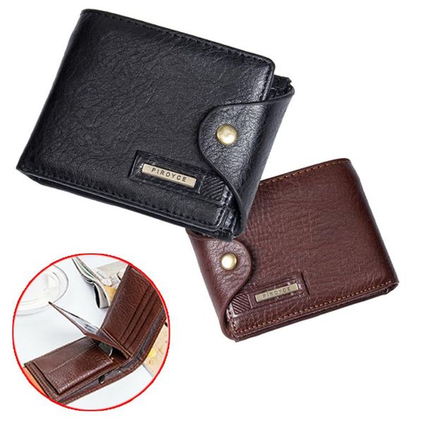 

wallets men wallet pu leather business foldable luxury slim hipster cowhide /id holders inserts coin purses, Red;black