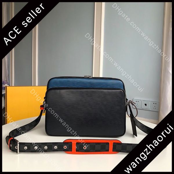 

classic 5cu2 messenger wallet genuine leather bag cross body with bagss men men's single shoulder purse bags fashion box a017