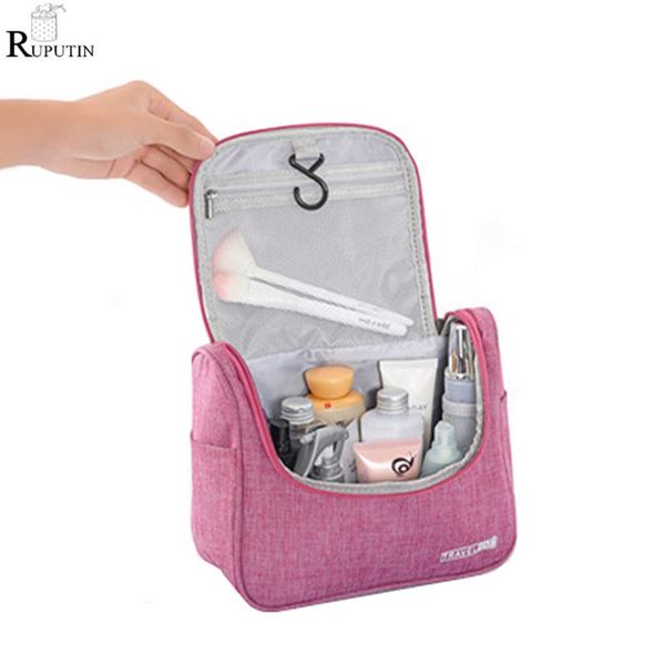 

travel cosmetic storage bags men women waterproof band hook up fold wash bag make organizer toiletries beauty pouch case