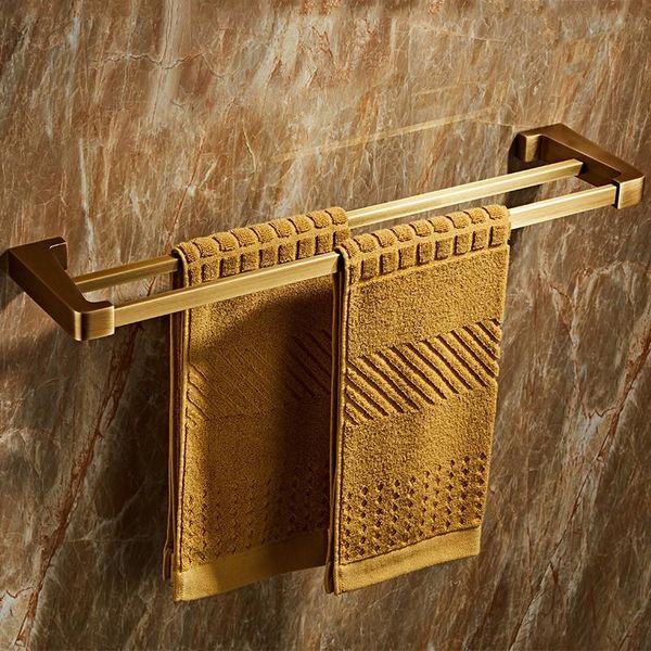

towel racks bathroom bars antique solid brass wall mounted nail punched bath bar hardware accessories 60cm