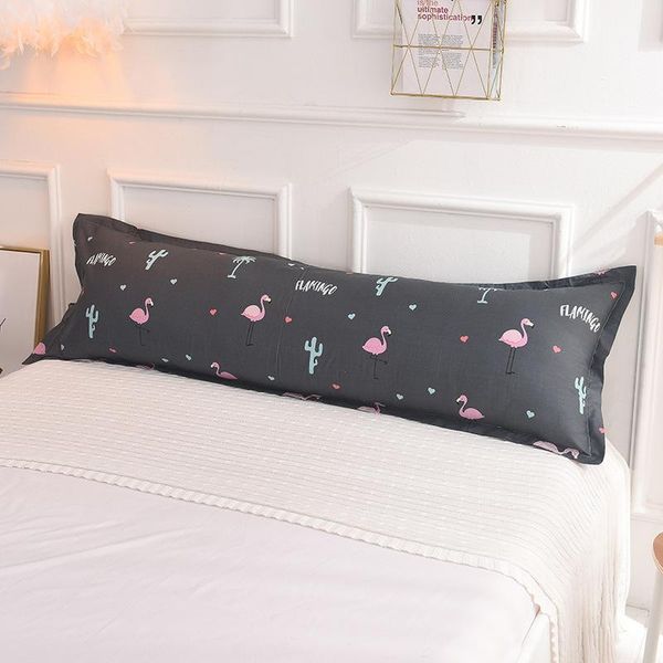 

pillow case body cover long pillowcase with zipper printed soft funda almohada larga 1 piece machine washable cotton protector