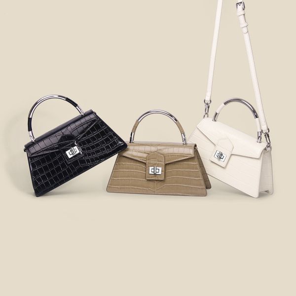 

genuine leather womens bag 2021 new crossbody shoulder bag special-interest design small square bag advanced texture handbag