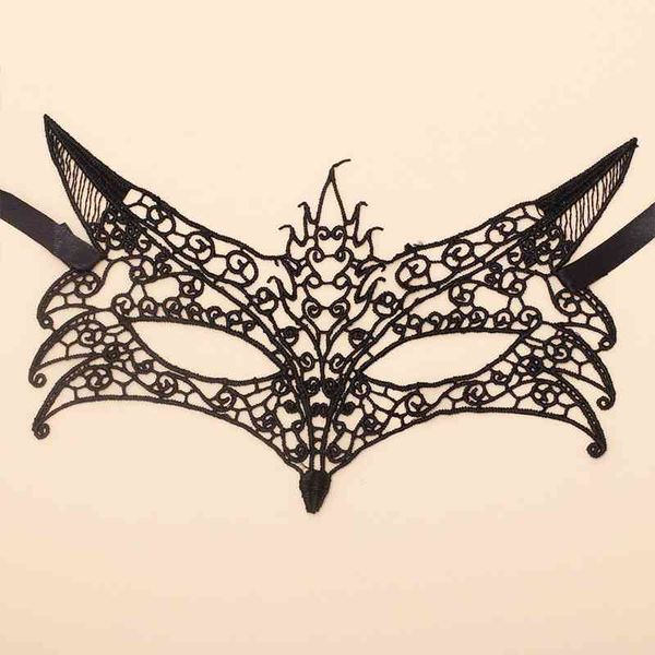 

new accessories makeup ball party lace women's net red live half face fox mask
