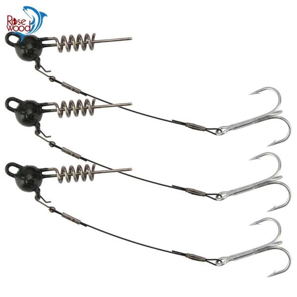 

fishing hooks rosewood style set flexhead pike jig head sea hook jigging 7g to 50g screwball rig