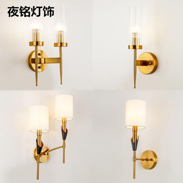 

wall lamp lamparas de techo colgante moderna crystal glass sconces rope bedroom light bedside dining room aisle