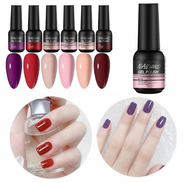 

nail gel nailwind vernis kit water-proof drying quickly manicure days long lasting soak off for salon, Red;pink