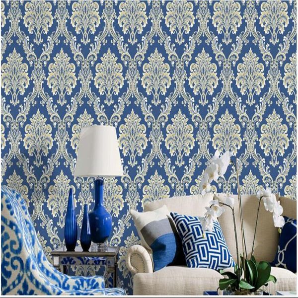 

wallpapers wellyu dimensional 3d wallpaper damascus flower living room bedroom tv backdrop papel de parede para quarto