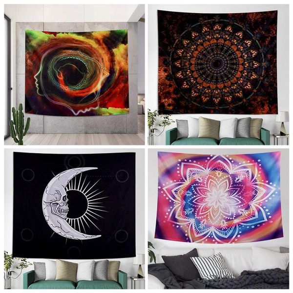 

tapestries bohemian tapestry family decoration pendant wall hanging peach skin velvet art