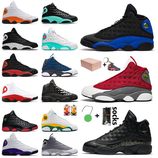 

with box jumpman 13 13s basketball shoes men womens big size eur 47 sneakers trainers goodgoodsneakers gold glitter red flint island green