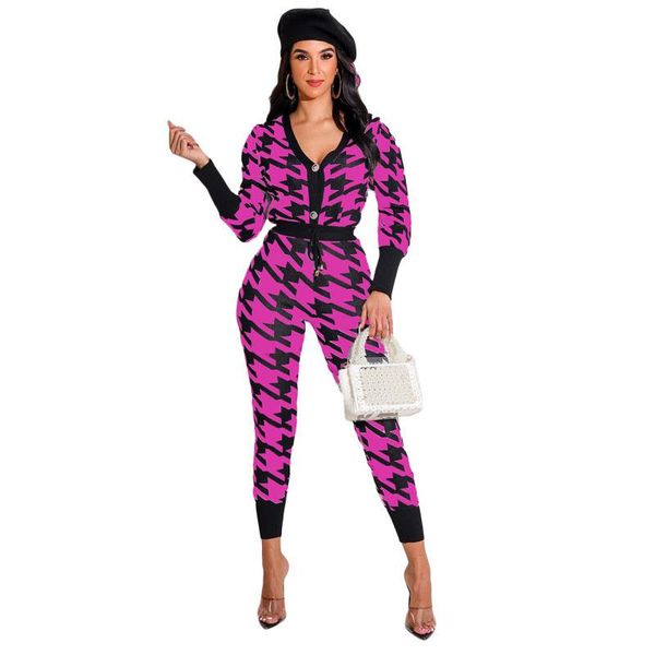 

women's two piece pants autumn winter women casual fashion plaid print work office shirt set and tracksuit sweatsuit outfit 2022, White