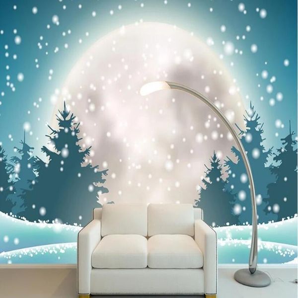 

wallpapers milofi custom 3d moon landscape large tv background wallpaper mural