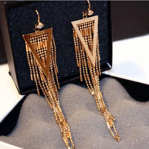 

dangle & chandelier blue bird tears korean fashion accessories exquisite personality exaggerated tassel long section earrings women, Silver
