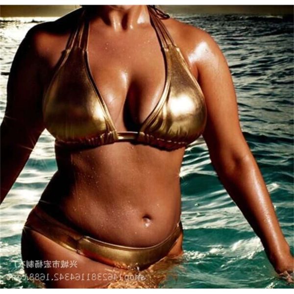 

the bikini bikini gold fattening swimsuit, White;black