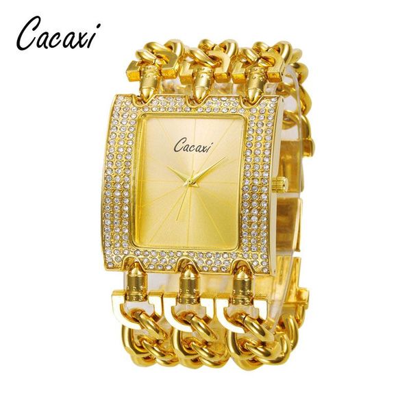 

wristwatches brand fashion women watches diamond square shell double chain gold watch ladies bracelet zegarek damski mujer reloje, Slivery;brown