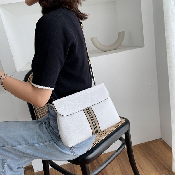 

messenger bags messenger bagsfashion 2021 single wide shoulder strap women's color contrast simple large capacity messenger bag