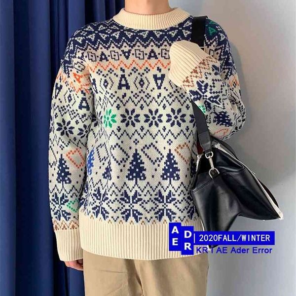 

men's sweaters vintage jacquard men's and women's pullovers, pullovers with graphic christmas , 1:1, White;black