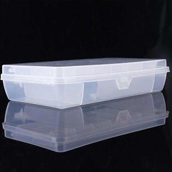 

compartments camping durable small transparent double layer plastic strorage outdoor fishing tools bait box accessories