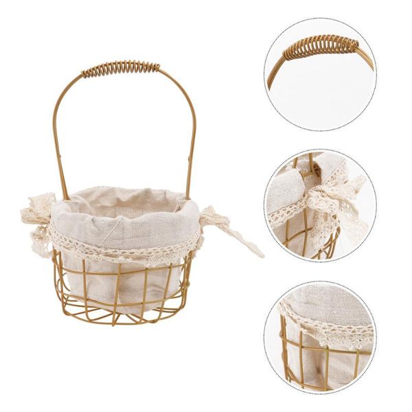 

hooks & rails handheld flower basket premium multi-purpose