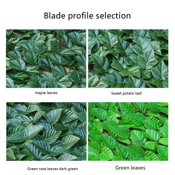 

decorative flowers & wreaths 2021 pastoral style artificial leaves fence rectangular removable fencing barrier for outdoor garden