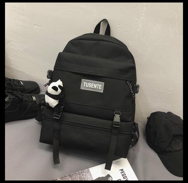 

backpack pb2711 large capacity canvas campus student japanese female 2021