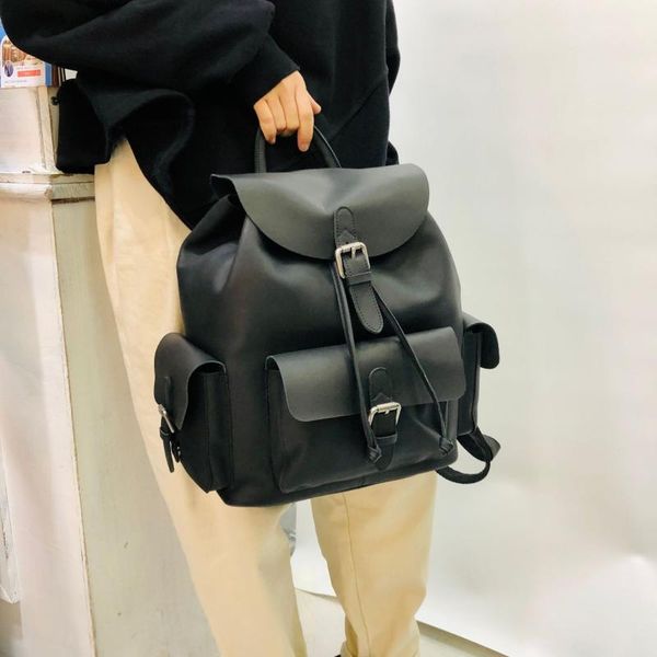 

backpack leather manual head layer cowhide female style restoring ancient ways