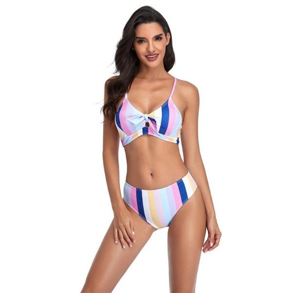 

one-piece suits women striped bikini push up brazilian two piece swimsuit swimwear summer beachwear swim suit