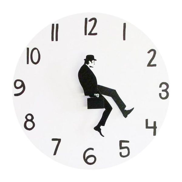 

wall clocks ministry of silly walk clock british comedy inspired comedian home decor novelty watch funny walking silent mute