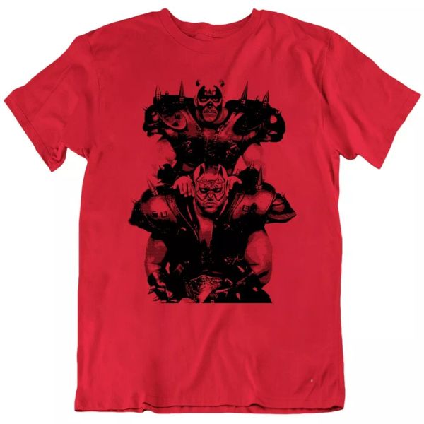 

legion of doom road warriors wrestlers wrestling retro t shirt, White;black