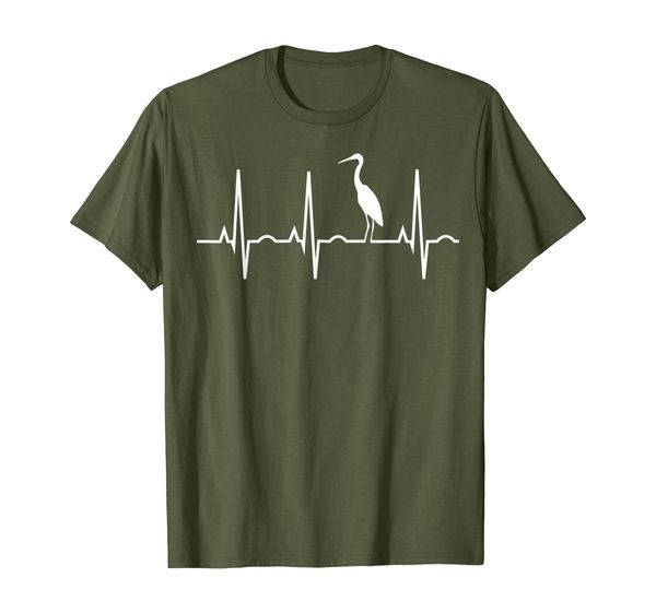 

Great Blue Heron Heartbeat T-Shirt - Heron Birder Shirt, Mainly pictures