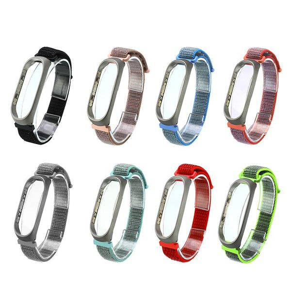 

watch bands 17cm wristband nylon strap with frame replacement watchband applicable wrist 5.5-8.1 inch for man accessories, Black;brown