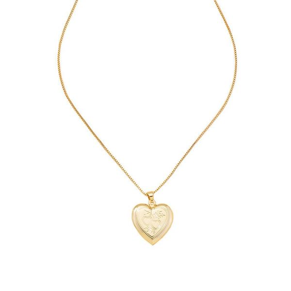 

pendant necklaces 2021 ins gold chain love heart locket piercing choker necklace korean fashion jewelry, Silver
