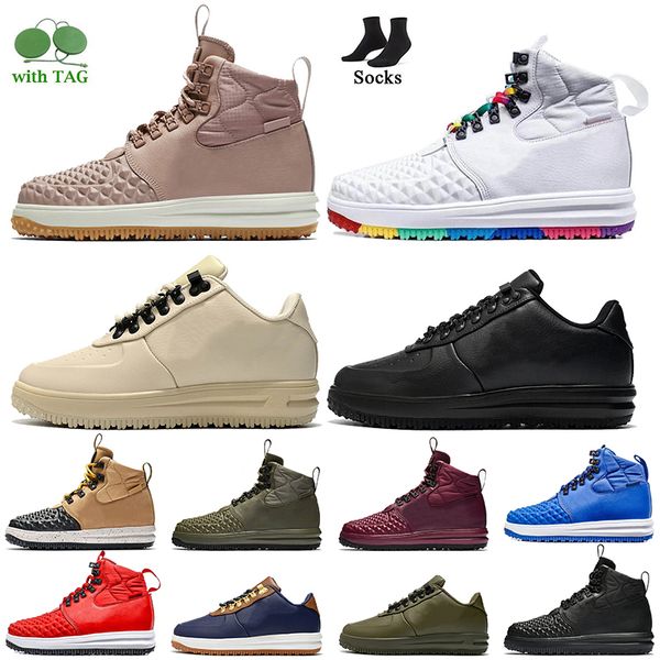 

fashion high og running shoes women mens lunar 1 duckboot particle pink summit white multi triple black tan medium olive gum burgundy blue g