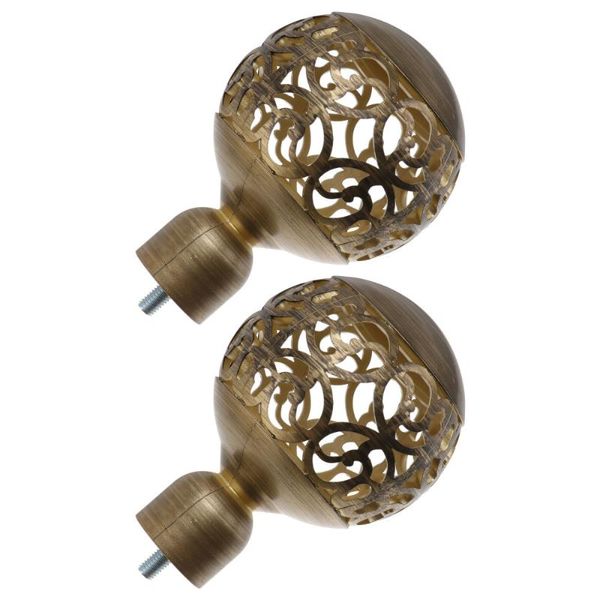 

other home decor 2pcs decorative curtain rod caps ends accessories