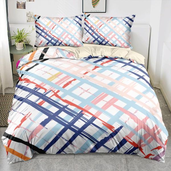 

bedding sets classic geometry king duvet cover full bed linen  comforter/quilt covers pillowcases 220x240