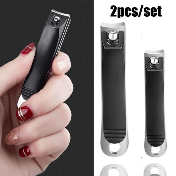 

2pcs/set professional durable nail clippers cutter trimmer stainless steel manicure pedicure tool art tools1