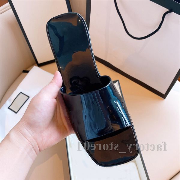 

womens attractive slipper summer sandals scuffs jelly slippers candy slides high heels talons hauts ladies black comfort shoes