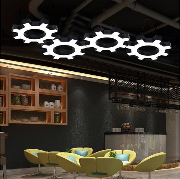 Pendelleuchten Industrie Büro Licht Beleuchtung Led Gear Art Hanglamp Für Cafe Gym Restaurant Dekoration Lichter Leuchte